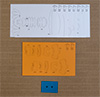 Papercraft duck cutout pieces